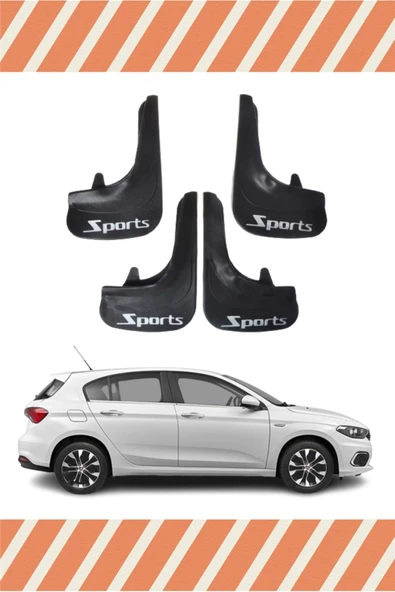 Heda Tex  Fiat Egea Hb Tüm Kasalar Sports Yazılı 4'lü Tozluk Çamurluk Paçalık ürün görseli 1