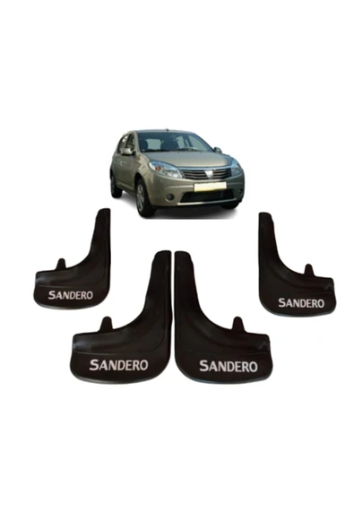 Heda Tex  Dacia Sandero 2007-2012 sandero yazılı 4'Lü Tozluk Çamurluk Paçalık ürün görseli 1