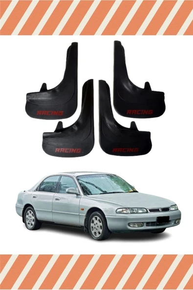 Heda Tex  Mazda 626 Racing Yazılı 4'lü Tozluk Çamurluk Paçalık ürün görseli 1
