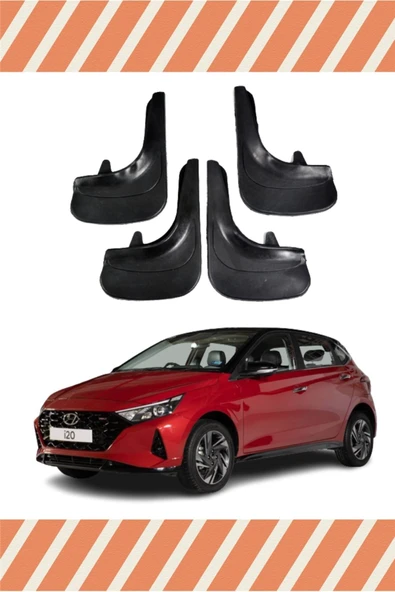 ALPAX OTOMOTİV  Hyundai I20 2021-2022 Tunıng Uyumlu Yazılı 4'lü Tozluk Çamurluk Paçalık ürün görseli 1