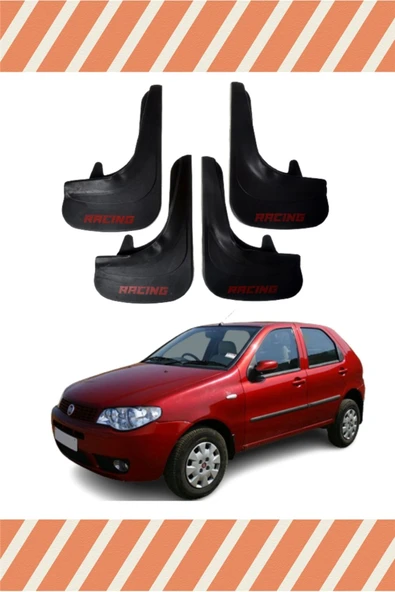 Heda Tex  Fiat Palio Uyumlu Tüm Kasalar Racing Yazılı 4'lü Tozluk Çamurluk Paçalık ürün görseli 1