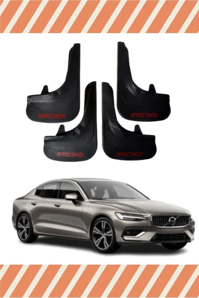 Heda Tex  Volvo S 60 Racing Yazılı 4'lü Tozluk Çamurluk Paçalık ürün görseli 1
