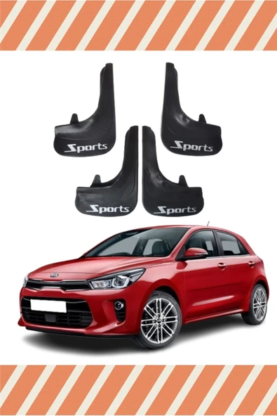 Heda Tex  YB Kia Rio 20016-2020 Sports Yazılı 4'lü Tozluk Çamurluk Paçalık ürün görseli 1