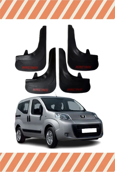 Heda Tex  Peugeot Bipper Tepee Racing Yazılı 4'lü Tozluk Çamurluk Paçalık ürün görseli 1