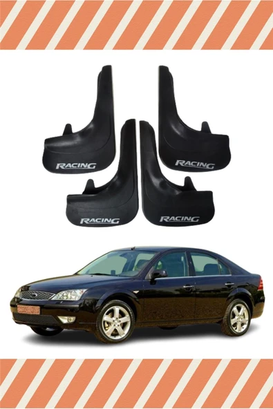 Heda Tex  Ford Mondeo 2001-2007 Racing Yazılı 4'lü Tozluk Çamurluk Paçalık ürün görseli 1