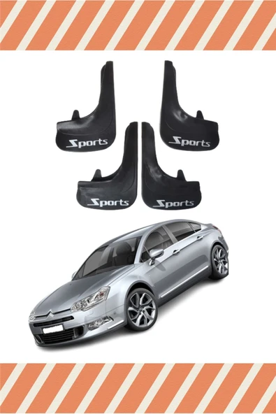 Heda Tex  Citroen C5 2007 Ve Sonrası Sports Yazılı 4'lü Tozluk Çamurluk Paçalık ürün görseli 1