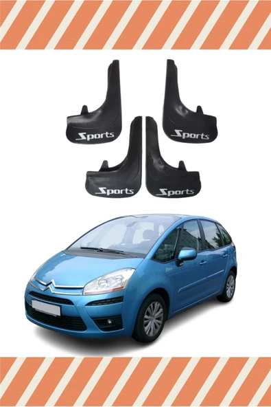 Modarios  Citroen C4 04-11 Sports Yazılı 4'lü Tozluk Çamurluk Paçalık ürün görseli 1