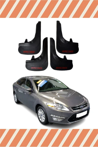 Heda Tex  Ford Mondeo 2008-2013 Racing Yazılı 4'lü Tozluk Çamurluk Paçalık ürün görseli 1