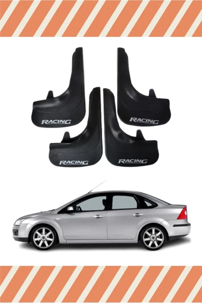 Heda Tex  Ford Focus 2 Racing Yazılı 4'lü Tozluk Çamurluk Paçalık ürün görseli 1