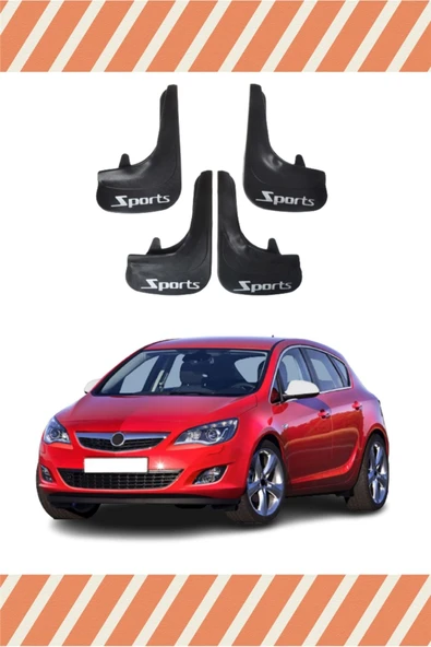 Heda Tex  Opel Astra J Tüm Kasalar Sports Yazılı 4'lü Tozluk Çamurluk Paçalık ürün görseli 1