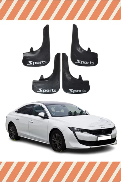 Heda Tex  Peugeot 508 Sports Yazılı 4'lü Tozluk Çamurluk Paçalık ürün görseli 1