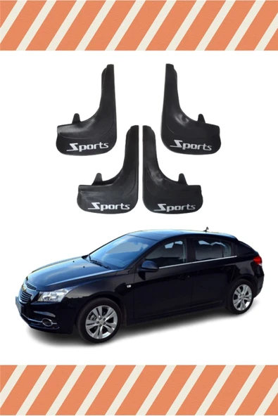 Heda Tex  Chevrolet Cruze Hb Tüm Kasalar Sports Yazılı 4'lü Tozluk Çamurluk Paçalık ürün görseli 1