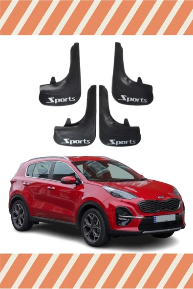 Heda Tex  Kia Sportage Sports Yazılı 4'lü Tozluk Çamurluk Paçalık ürün görseli 1