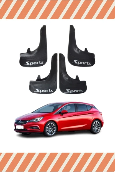 Heda Tex  Opel Asrta K Hb 2015-2020 Sports Yazılı 4'lü Tozluk Çamurluk Paçalık ürün görseli 1