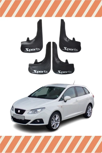 Heda Tex  Seat Ibiza Sports Yazılı 4'lü Tozluk Çamurluk Paçalık ürün görseli 1