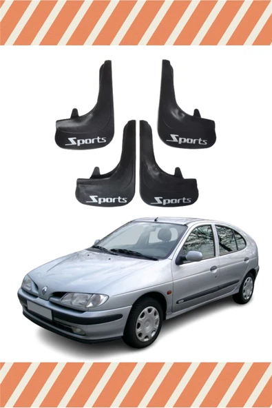 Heda Tex  Renault Megane 1 Sports Yazılı 4'lü Tozluk Çamurluk Paçalık ürün görseli 1