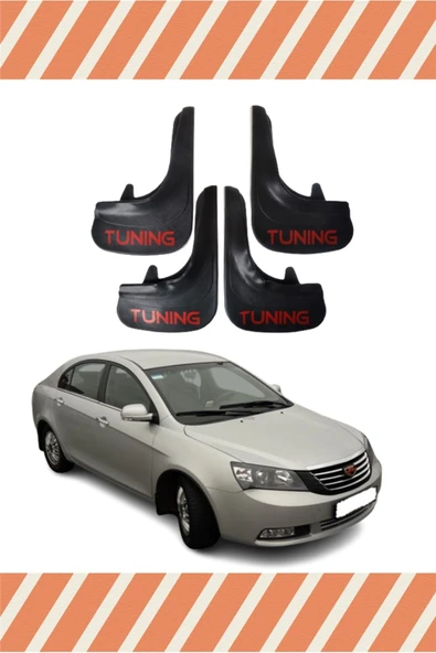 Kıvırcıkyoga  Geely Emgrand Tunıng Yazılı 4'lü Tozluk Çamurluk Paçalık ürün görseli 1