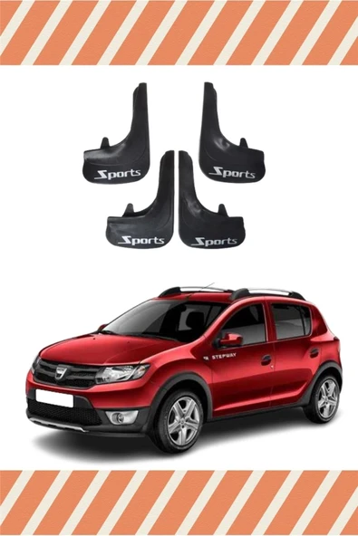 Heda Tex  Dacia Stepway 2013 Sports Yazılı 4'lü Tozluk Çamurluk Paçalık ürün görseli 1