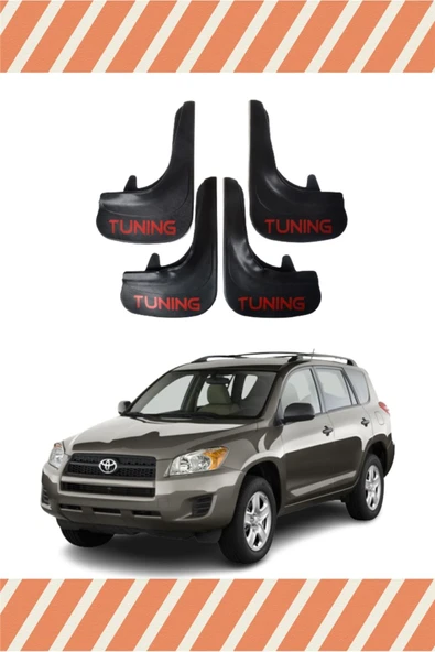 Heda Tex  Toyota Rav 4 Tüm Kasalar Tunıng Yazılı 4'lü Tozluk Çamurluk Paçalık ürün görseli 1