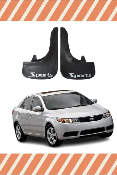 ATALAY TİCARET  Kia Cerato 2009-2015 Sports Yazılı 2'li Tozluk Çamurluk Paçalık ürün görseli 1