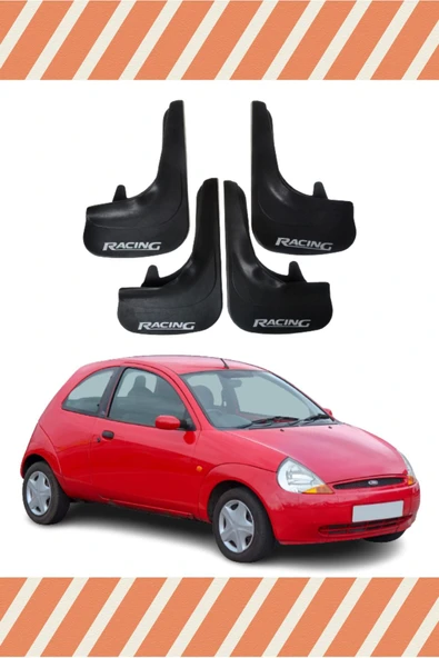 ATALAY TİCARET  Ford Ka- Racing Beyaz Yazılı 4'lü Tozluk Çamurluk Paçalık ürün görseli 1