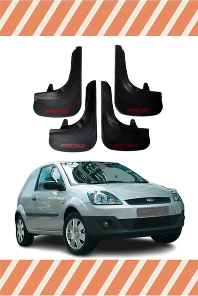 Heda Tex  Ford Fiesta Van 2005 Ve Sonrası Racing Yazılı 4'lü Tozluk Çamurluk Paçalık ürün görseli 1