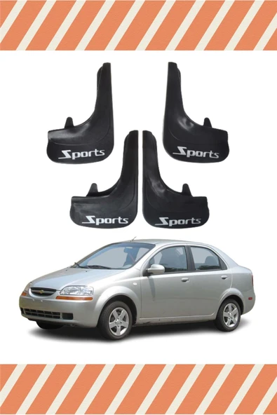 Heda Tex  Cheverolet Kalos Sd Sports Yazılı 4'lü Tozluk Çamurluk Paçalık ürün görseli 1