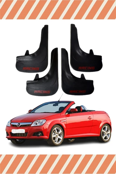 ENGALERİA  DB Opel Tigra Racing Yazılı 4'lü Tozluk Çamurluk Paçalık ürün görseli 1