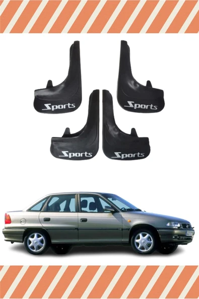 Heda Tex  Opel Astra F Sd 1991-2007 Sports Yazılı 4'lü Tozluk Çamurluk Paçalık ürün görseli 1