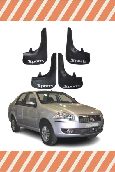 Heda Tex  Fiat Siena Sports Yazılı 4'lü Tozluk Çamurluk Paçalık ürün görseli 1