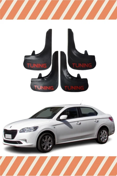 Heda Tex  Peugeot 301 Tunıng Yazılı 4'lü Tozluk Çamurluk Paçalık ürün görseli 1