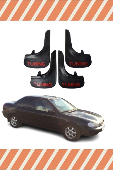 Heda Tex  Ford Mondeo 1997-2001 Tunıng Yazılı 4'lü Tozluk Çamurluk Paçalık ürün görseli 1