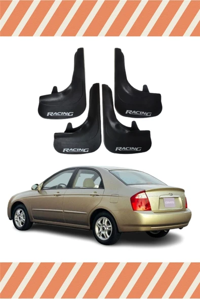 Heda Tex  Kia Cereato 2004-2009 Racing Yazılı 4'lü Tozluk Çamurluk Paçalık ürün görseli 1
