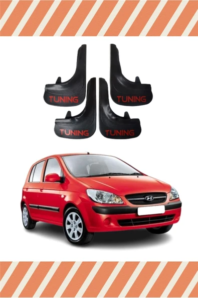 Heda Tex  Hyundai Getz Tüm Kasalar Tunıng Yazılı 4'lü Tozluk Çamurluk Paçalık ürün görseli 1