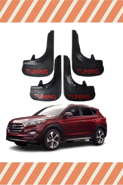 Heda Tex  HG Hyundai Tuscon Tunıng Yazılı 4'lü Tozluk Çamurluk Paçalık ürün görseli 1