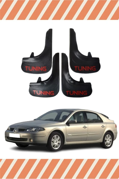 Heda Tex  Renault Laguna 2 Tunıng Yazılı 4'lü Tozluk Çamurluk Paçalık ürün görseli 1