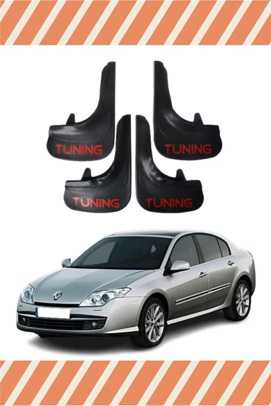 Heda Tex  Renault Laguna 3 Tunıng Yazılı 4'lü Tozluk Çamurluk Paçalık ürün görseli 1