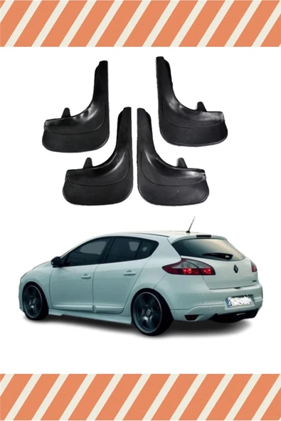 Heda Tex  Renault Megane 3 Hb 2010-2016 4'lü Tozluk Çamurluk Paçalık ürün görseli 1