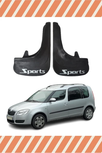 Heda Tex  Skoda Roomster Sports Yazılı 2'Li Tozluk Çamurluk Paçalık ürün görseli 1