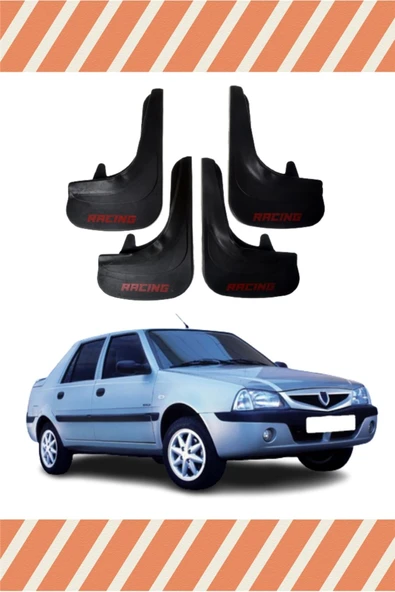 Heda Tex  Dacia Solenza Racing Yazılı 4'lü Tozluk Çamurluk Paçalık ürün görseli 1