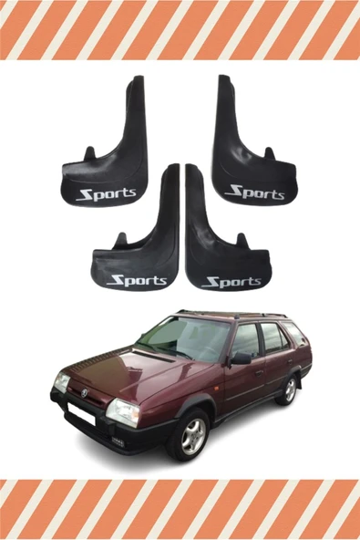 Heda Tex  Skoda Forman Sports Yazılı 2'li Tozluk Çamurluk Paçalık ürün görseli 1