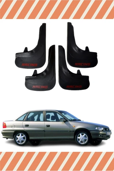 Heda Tex  HG Opel Astra F Sd 1991-2007 Racing Yazılı 4'lü Tozluk Çamurluk Paçalık ürün görseli 1