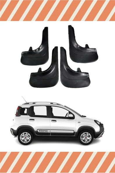 Heda Tex  Fiat Panda 4'lü Tozluk Çamurluk Paçalık ürün görseli 1