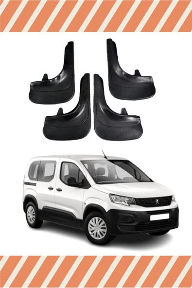 Heda Tex  Peugeot Rifter 4'lü Tozluk Çamurluk Paçalık ürün görseli 1