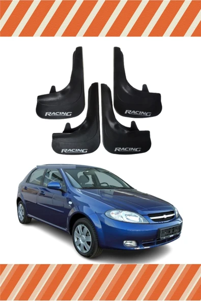 Heda Tex  Chevrolet Lacetti Hb Racing Yazılı 4'lü Tozluk Çamurluk Paçalık ürün görseli 1