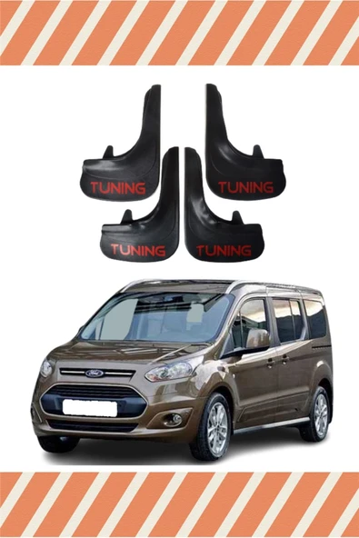 Heda Tex  Ford Connect 4 Kapı 14 Ve Sonrası Tunıng Yazılı 4'lü Tozluk Çamurluk Paçalık ürün görseli 1