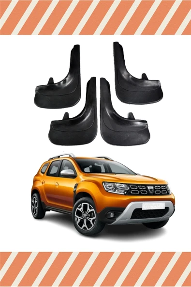Heda Tex  Dacia Duster 2017 Ve Sonrası 4'lü Tozluk Çamurluk Paçalık ürün görseli 1