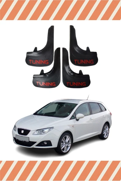 Heda Tex  DB Seat Ibiza Tunıng Yazılı 4'lü Tozluk Çamurluk Paçalık ürün görseli 1