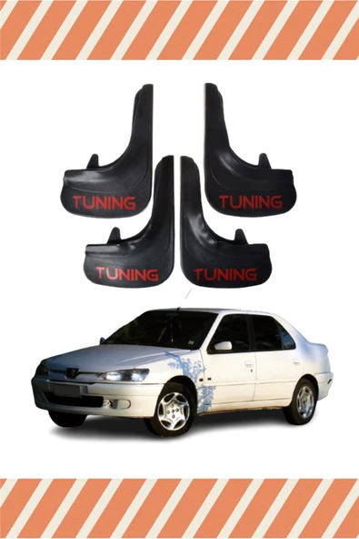 Heda Tex  Peugeot 306 Sd Tüm Kasalar Tunıng Yazılı 4'lü Tozluk Çamurluk Paçalık ürün görseli 1