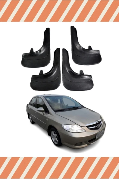 Heda Tex  Honda City Uyumlu 4'li Tozluk Çamurluk Paçalık ürün görseli 1